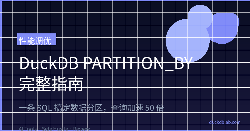 DuckDB PARTITION_BY Complete Guide: One SQL to Partition Data, 50x Query Speedup