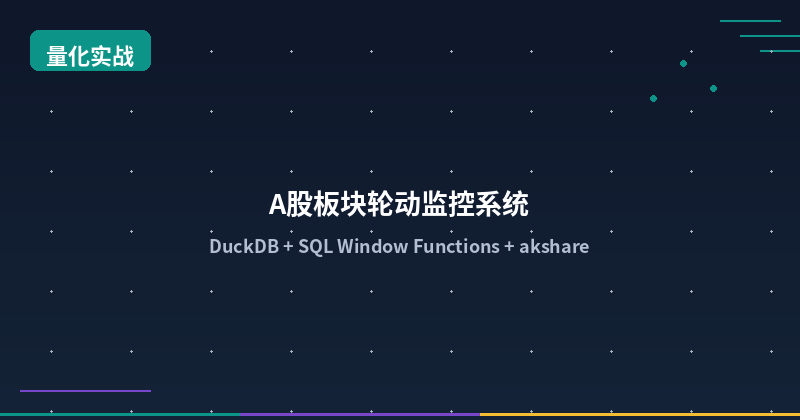 Building an A-Share Sector Rotation Monitoring System with DuckDB
